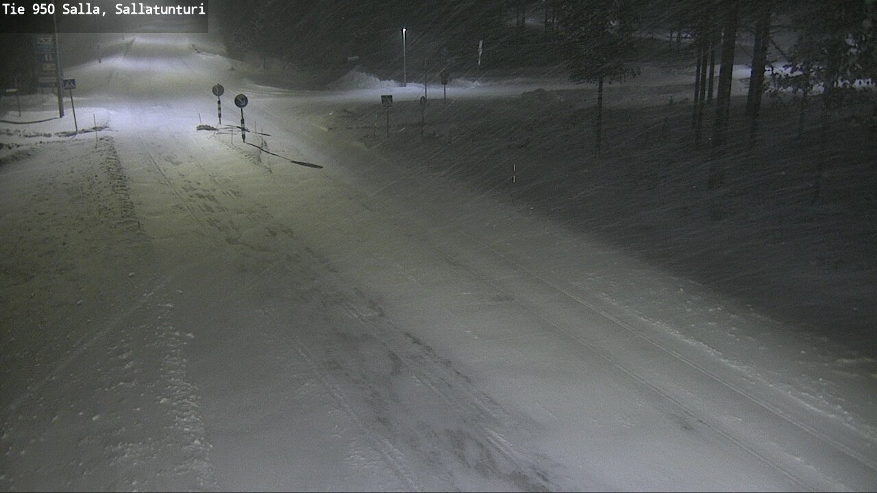 Weather Camera Image Road 950 Salla, Sallatunturi, Salla, Lappi