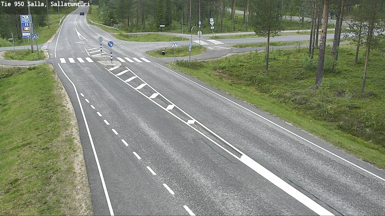 Weather Camera Image Väg 950 Salla, Sallatunturi, Salla, Lappi