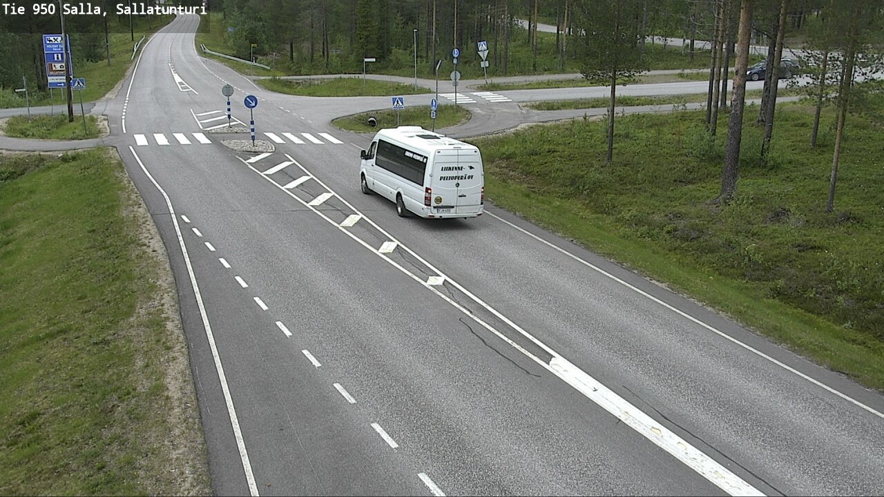 Weather Camera Image Väg 950 Salla, Sallatunturi, Salla, Lappi