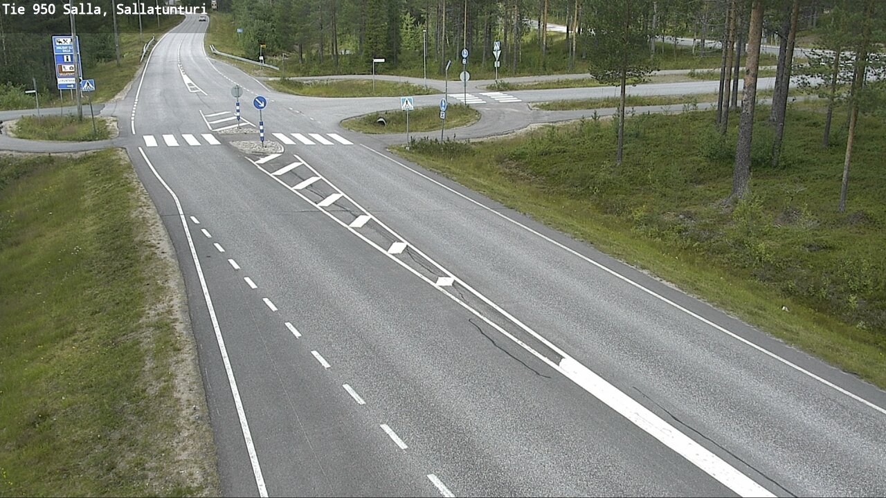 Weather Camera Image Väg 950 Salla, Sallatunturi, Salla, Lappi