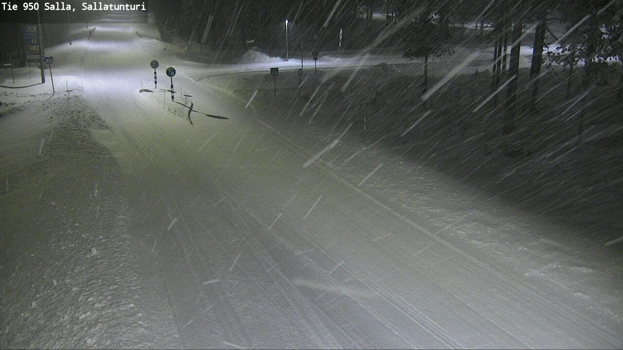 Weather Camera Image Road 950 Salla, Sallatunturi, Salla, Lappi
