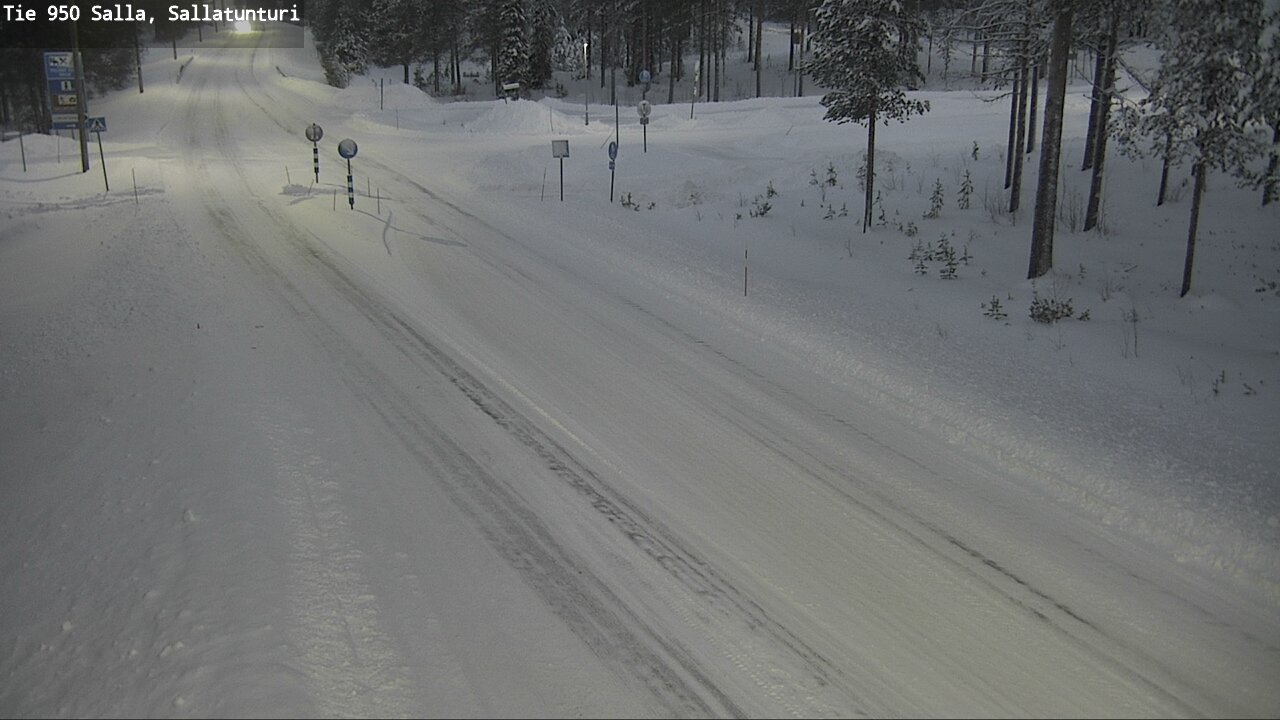 Weather Camera Image Road 950 Salla, Sallatunturi, Salla, Lappi