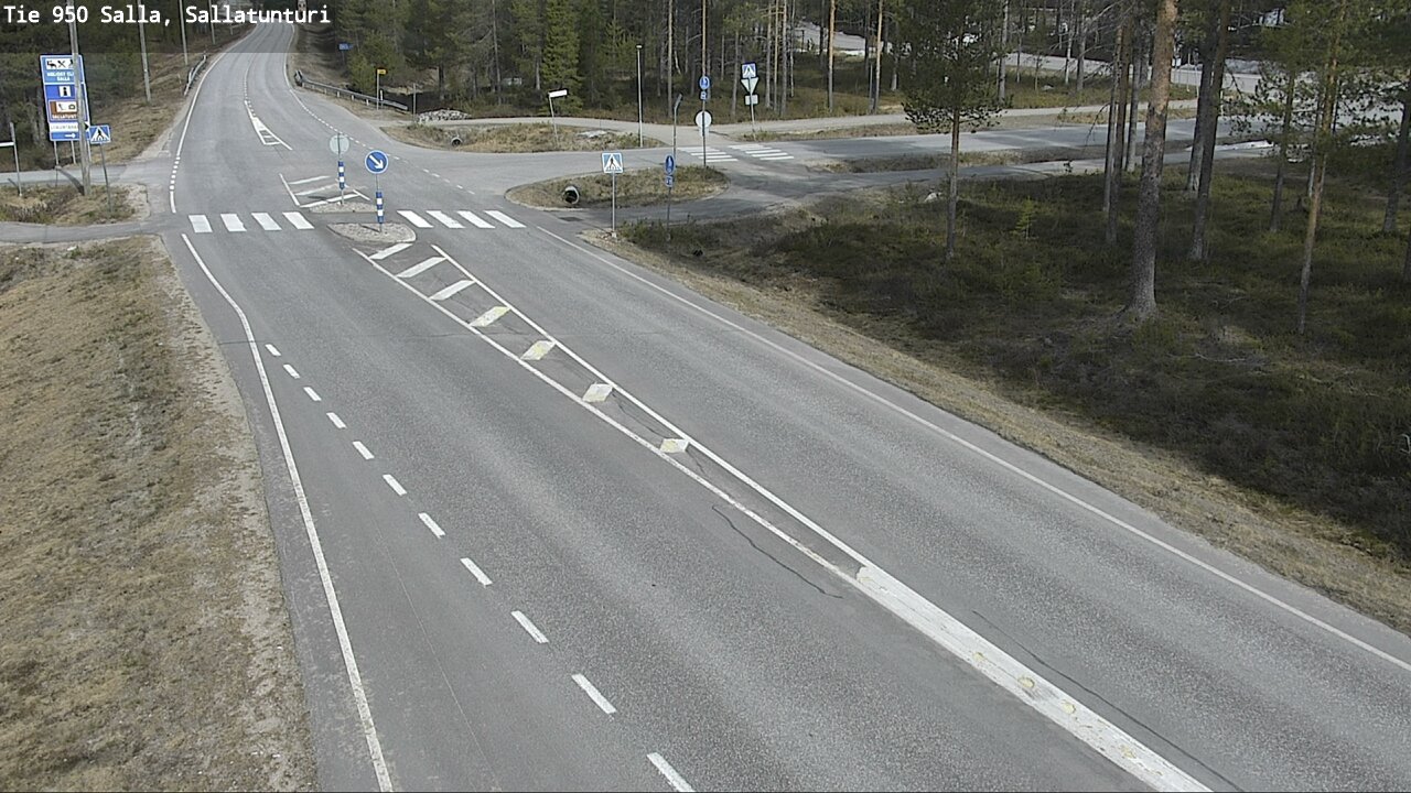 Weather Camera Image Väg 950 Salla, Sallatunturi, Salla, Lappi