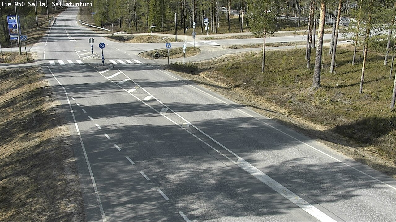 Weather Camera Image Väg 950 Salla, Sallatunturi, Salla, Lappi