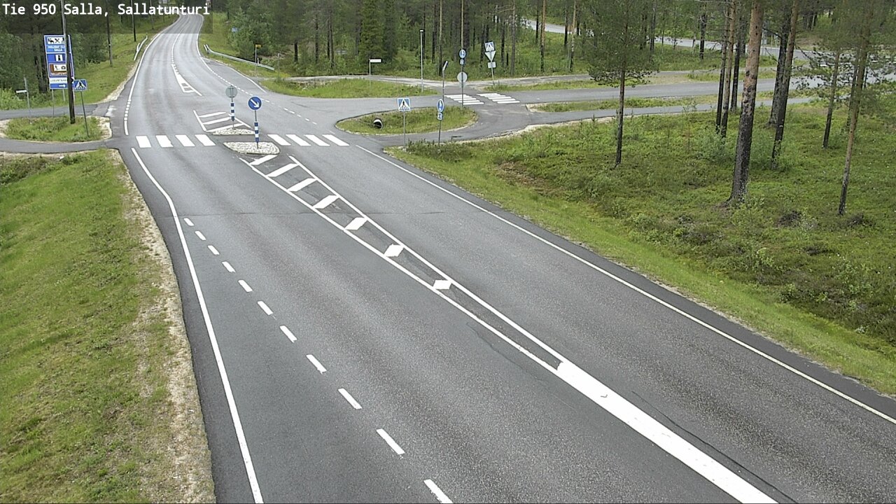 Weather Camera Image Väg 950 Salla, Sallatunturi, Salla, Lappi