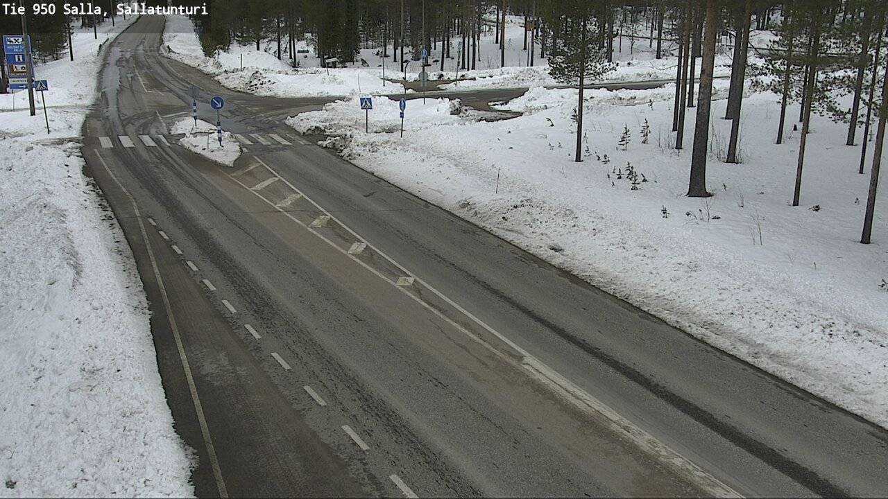 Weather Camera Image Väg 950 Salla, Sallatunturi, Salla, Lappi