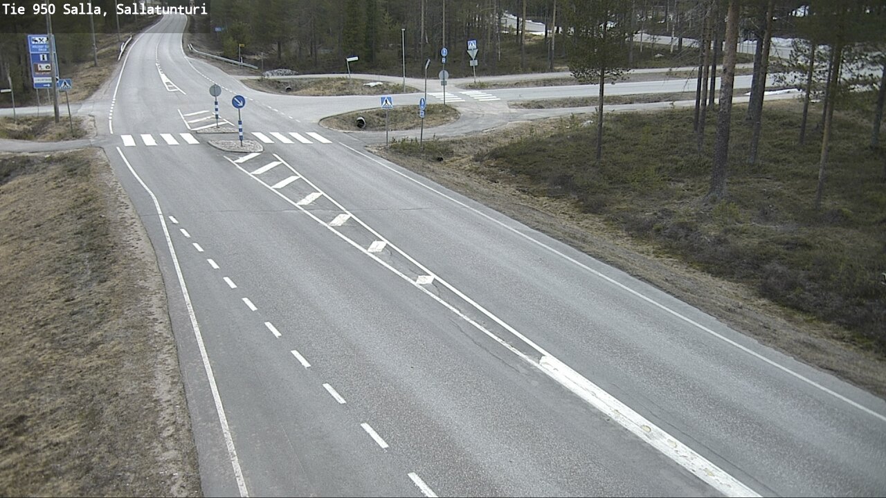 Weather Camera Image Väg 950 Salla, Sallatunturi, Salla, Lappi