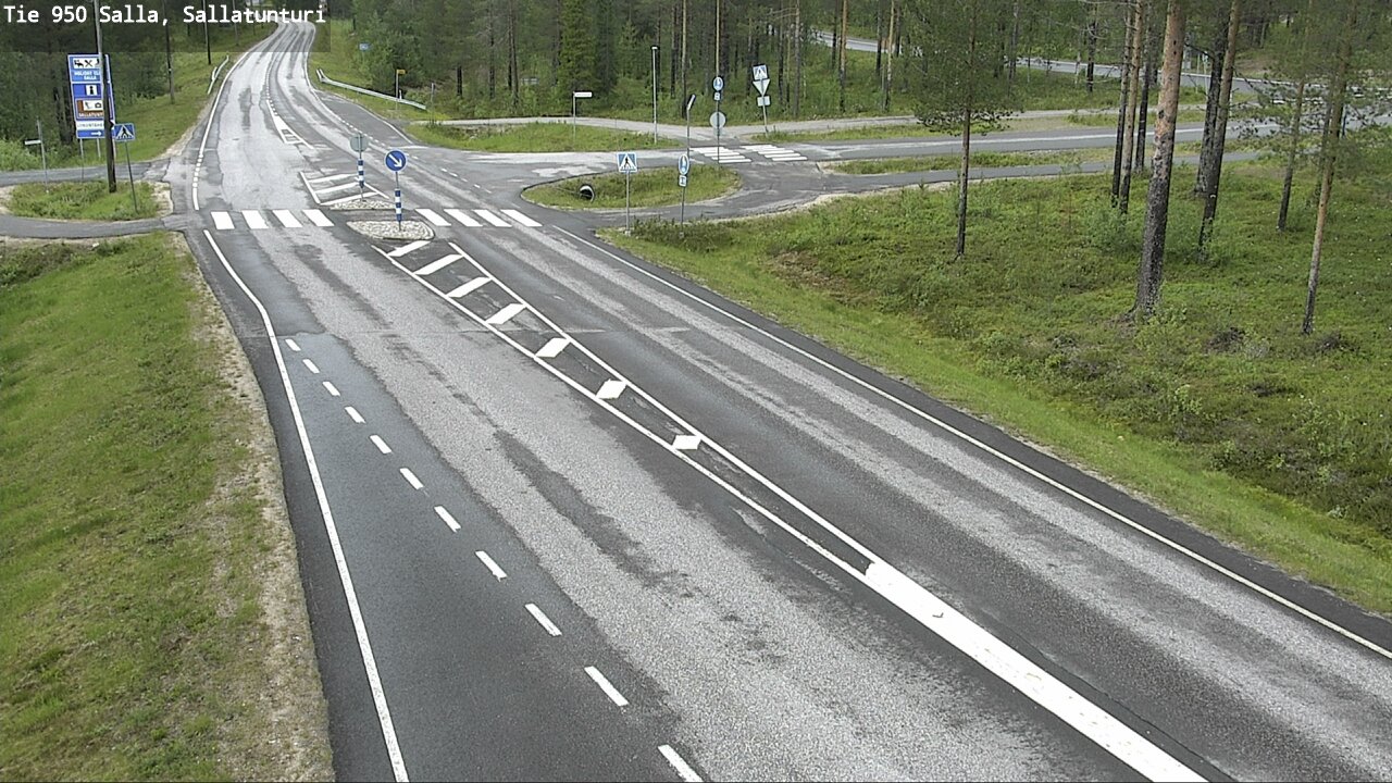 Weather Camera Image Väg 950 Salla, Sallatunturi, Salla, Lappi