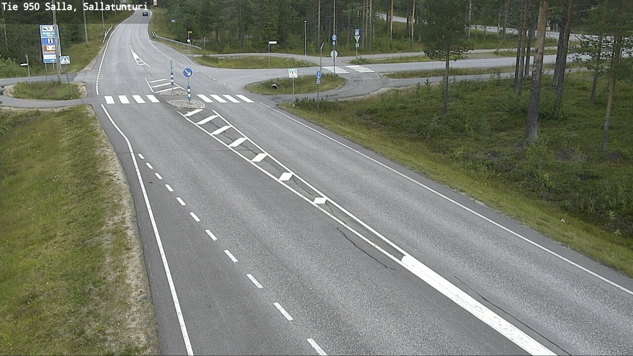 Weather Camera Image Väg 950 Salla, Sallatunturi, Salla, Lappi