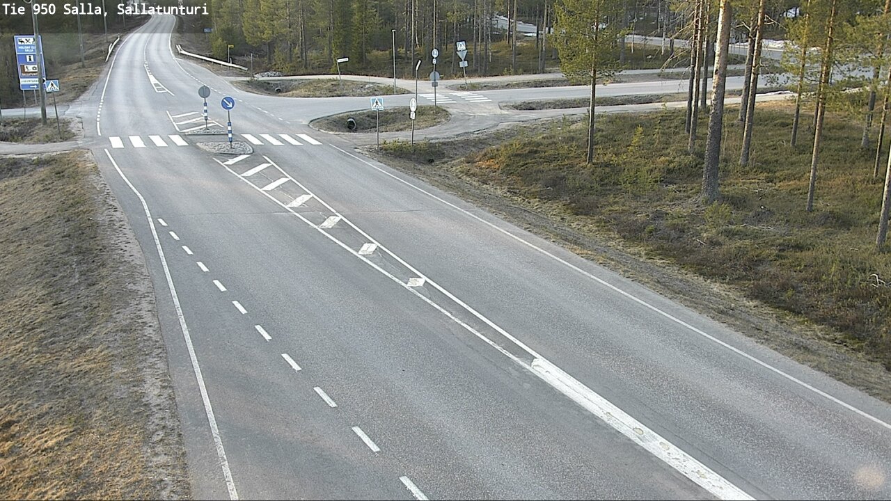 Weather Camera Image Väg 950 Salla, Sallatunturi, Salla, Lappi