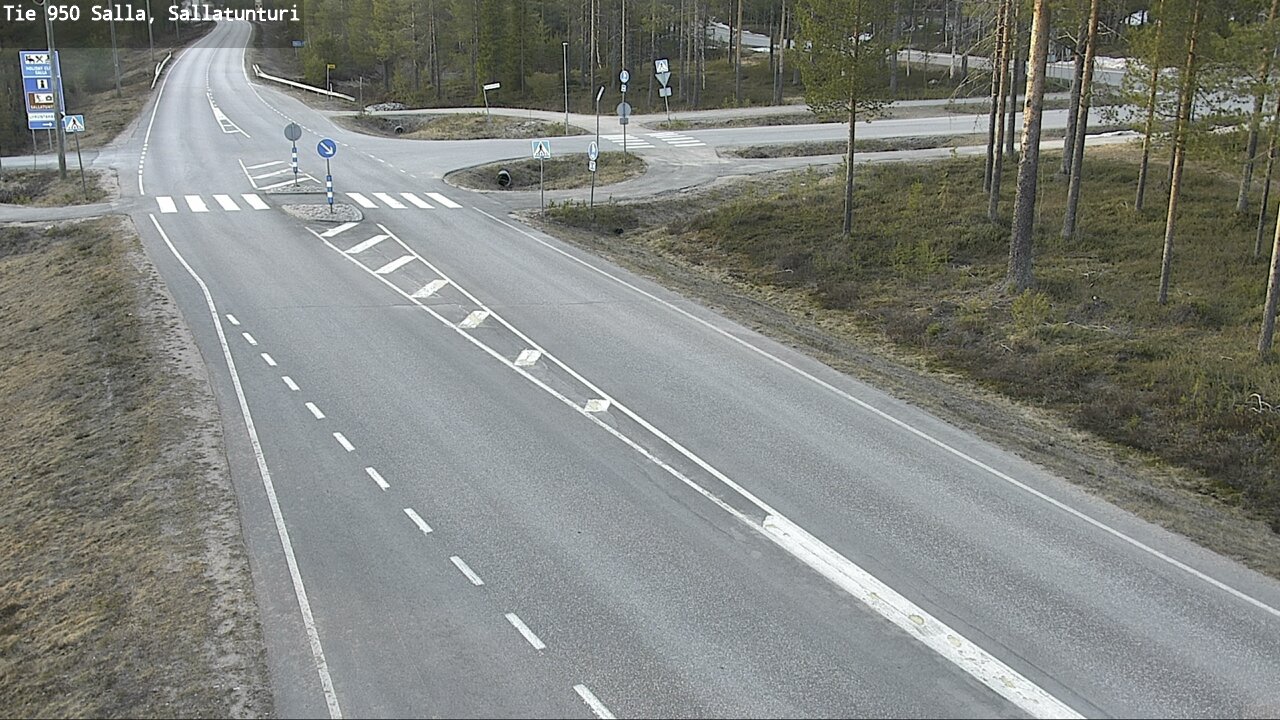 Weather Camera Image Väg 950 Salla, Sallatunturi, Salla, Lappi