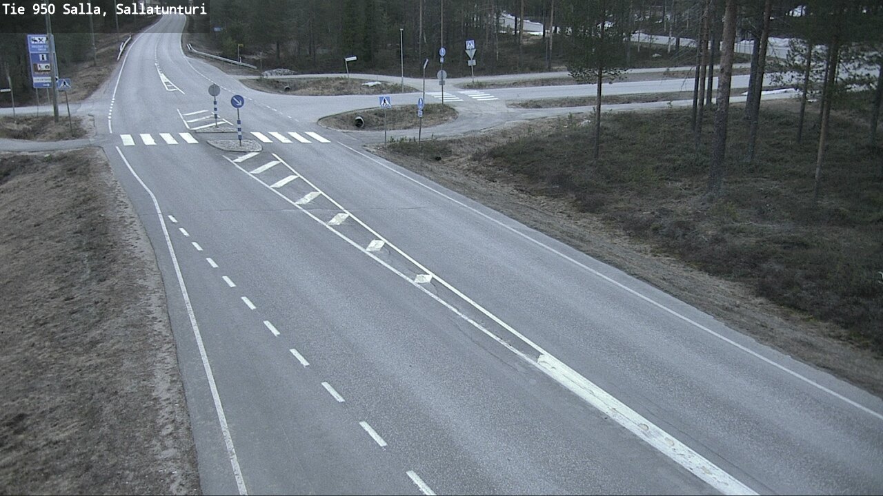 Weather Camera Image Väg 950 Salla, Sallatunturi, Salla, Lappi