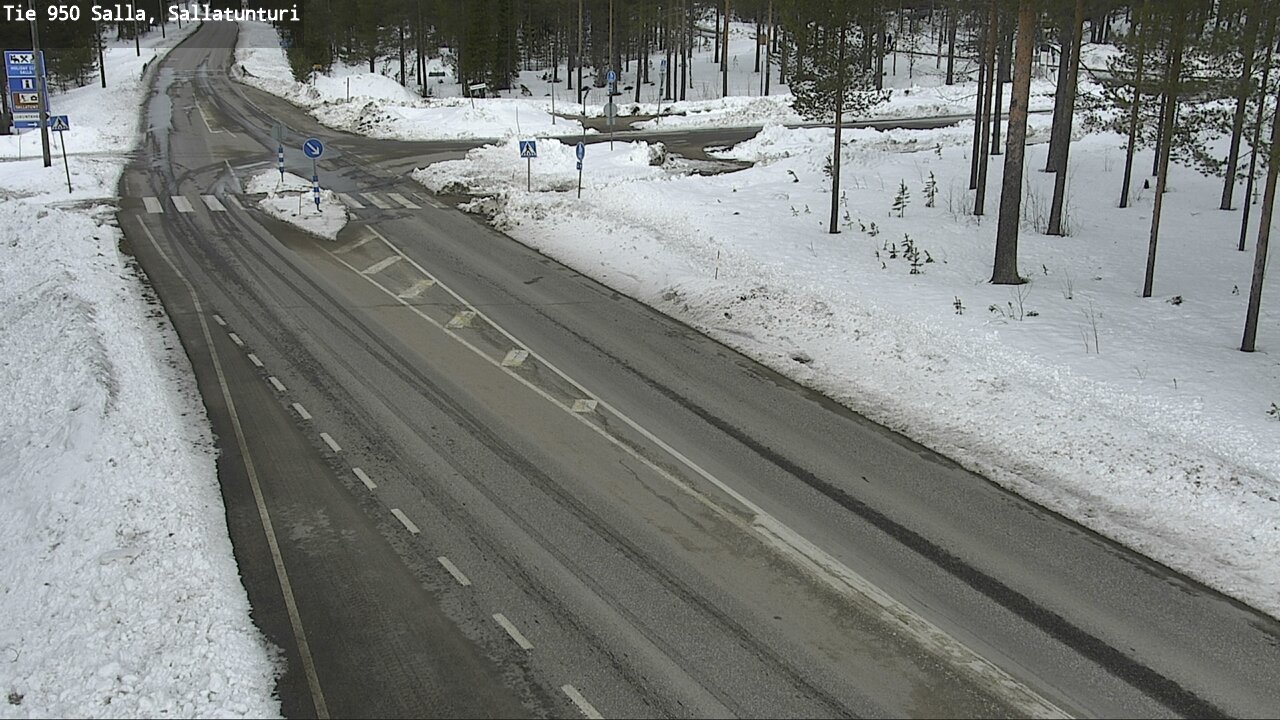 Weather Camera Image Väg 950 Salla, Sallatunturi, Salla, Lappi
