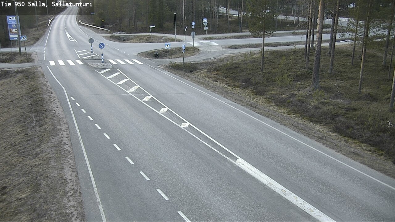 Weather Camera Image Väg 950 Salla, Sallatunturi, Salla, Lappi