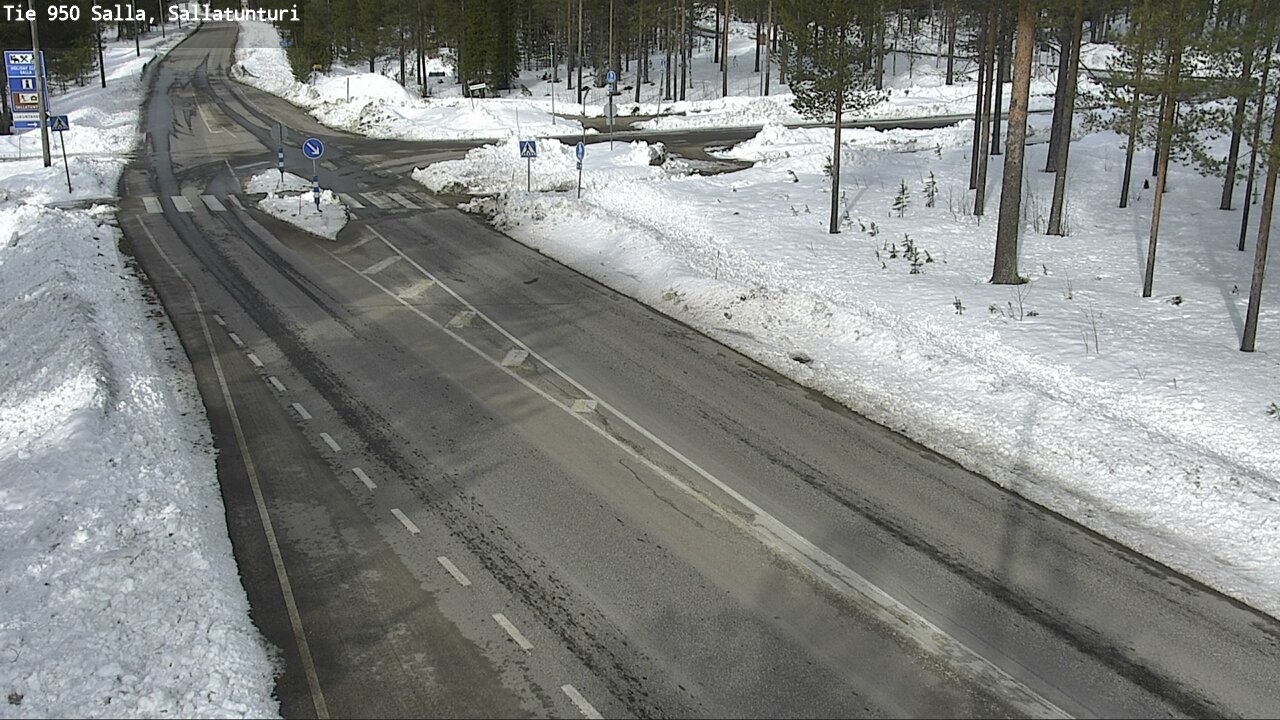 Weather Camera Image Väg 950 Salla, Sallatunturi, Salla, Lappi