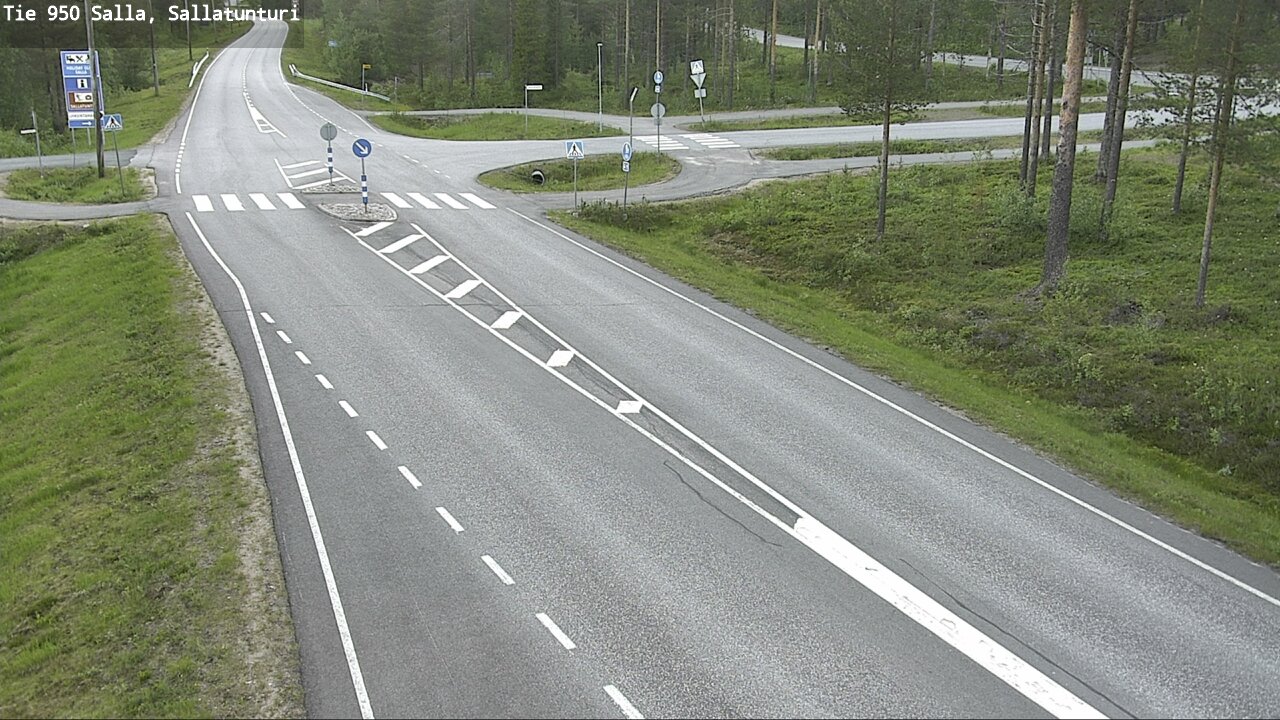 Weather Camera Image Väg 950 Salla, Sallatunturi, Salla, Lappi