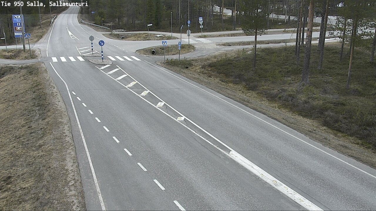 Weather Camera Image Väg 950 Salla, Sallatunturi, Salla, Lappi