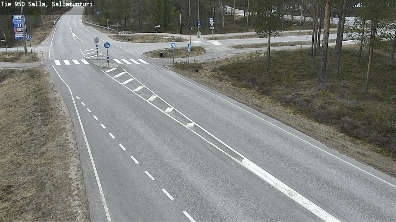 Weather Camera Image Väg 950 Salla, Sallatunturi, Salla, Lappi