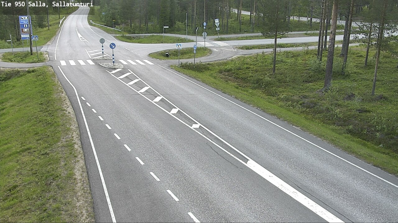 Weather Camera Image Väg 950 Salla, Sallatunturi, Salla, Lappi