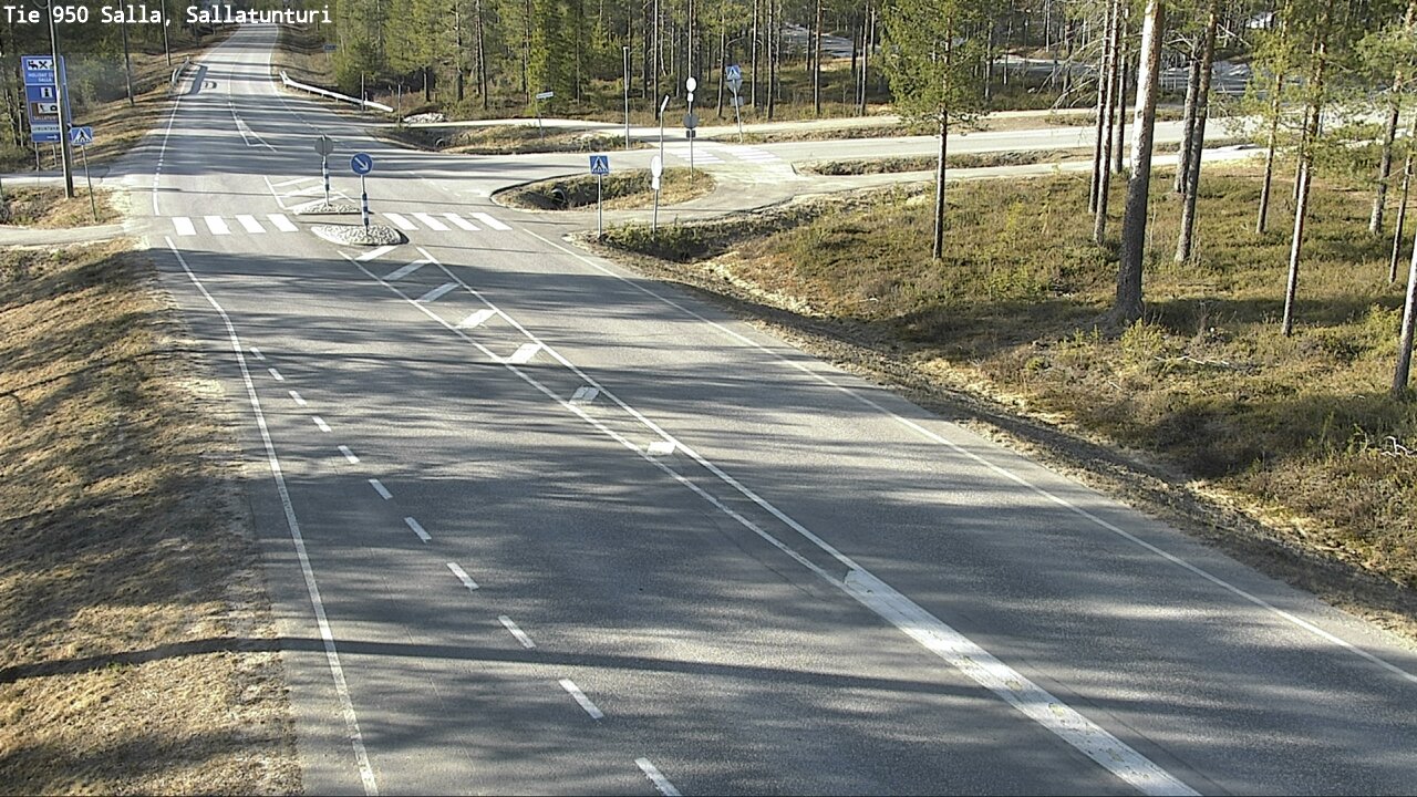 Weather Camera Image Väg 950 Salla, Sallatunturi, Salla, Lappi