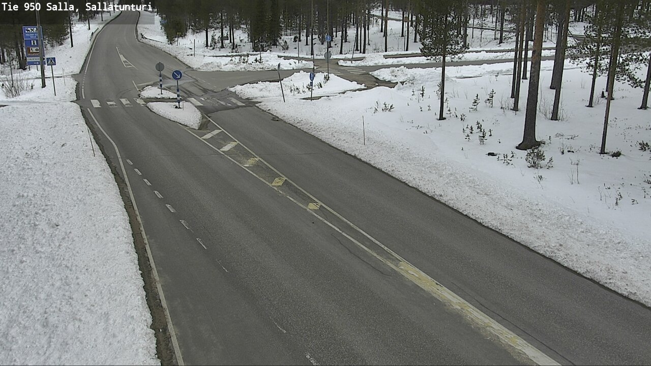 Weather Camera Image Väg 950 Salla, Sallatunturi, Salla, Lappi