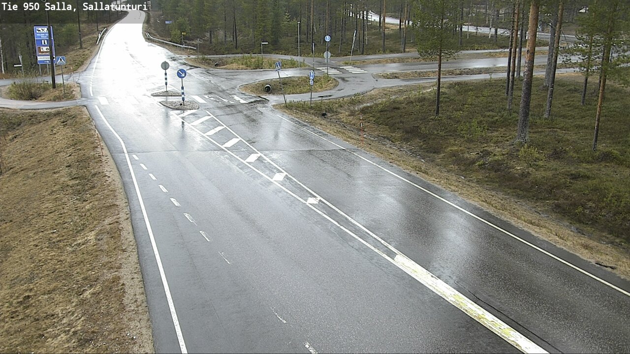 Weather Camera Image Väg 950 Salla, Sallatunturi, Salla, Lappi