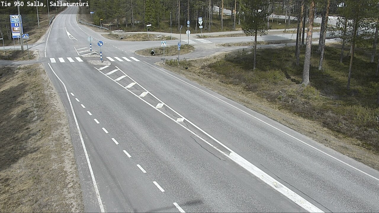 Weather Camera Image Väg 950 Salla, Sallatunturi, Salla, Lappi