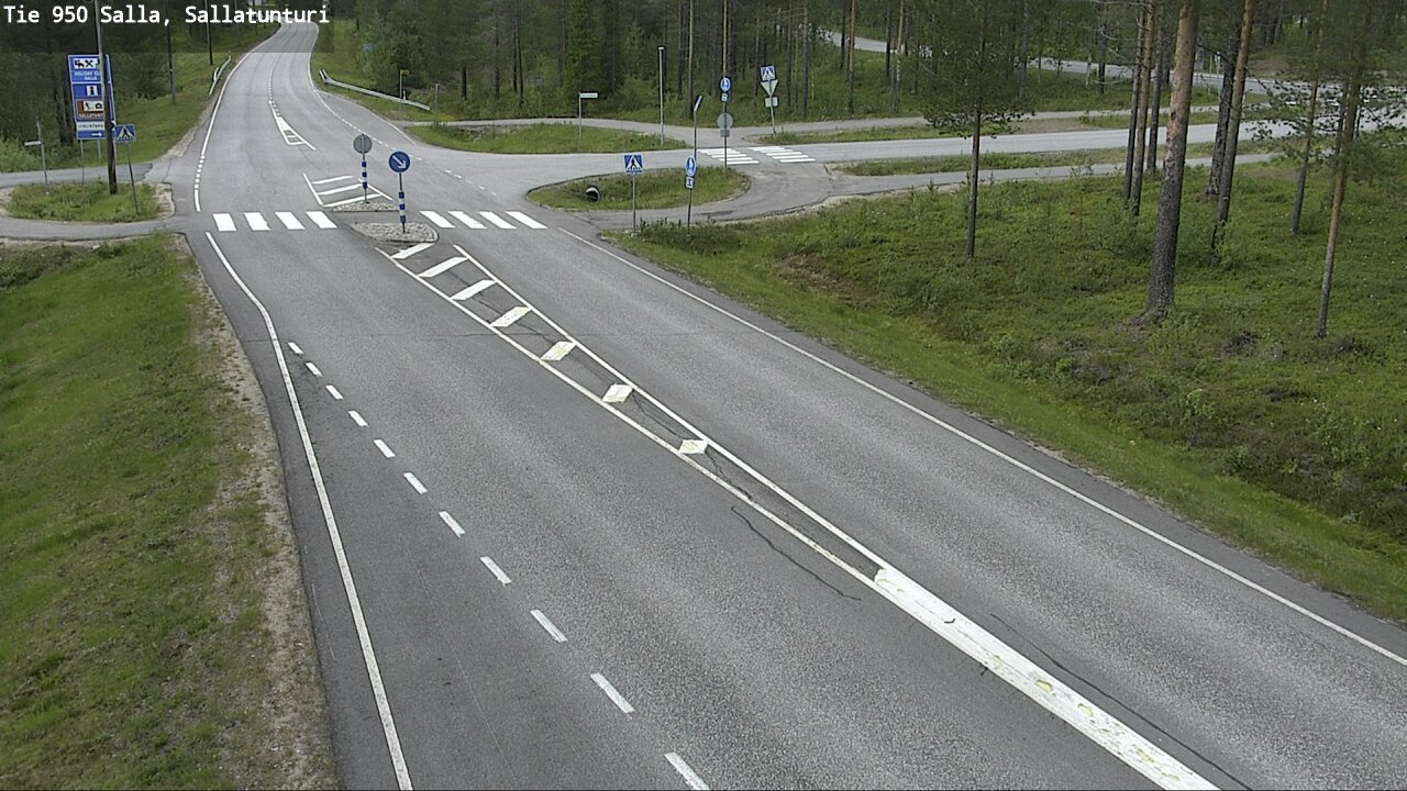 Weather Camera Image Väg 950 Salla, Sallatunturi, Salla, Lappi
