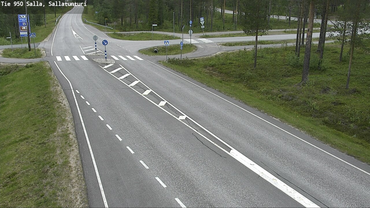 Weather Camera Image Väg 950 Salla, Sallatunturi, Salla, Lappi