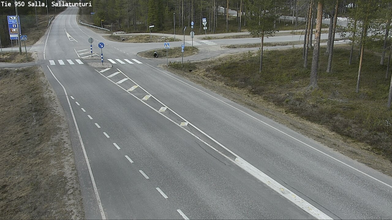 Weather Camera Image Väg 950 Salla, Sallatunturi, Salla, Lappi