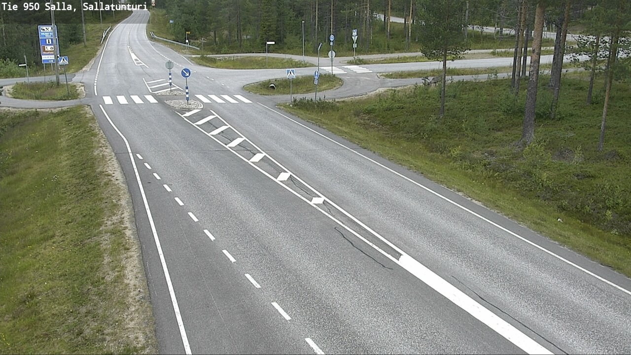 Weather Camera Image Väg 950 Salla, Sallatunturi, Salla, Lappi