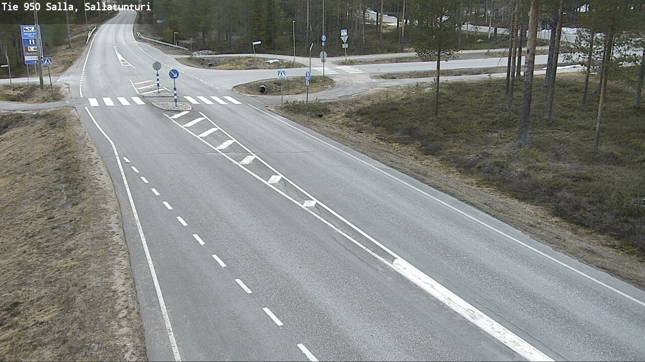 Weather Camera Image Väg 950 Salla, Sallatunturi, Salla, Lappi