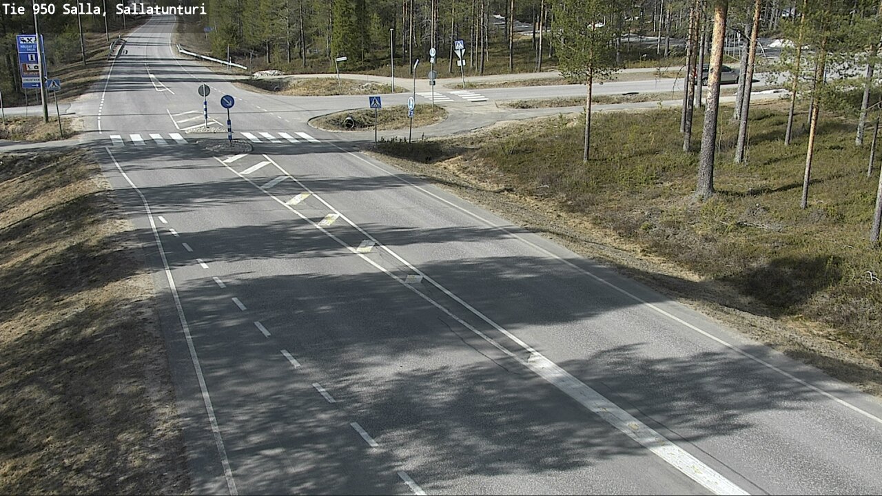 Weather Camera Image Väg 950 Salla, Sallatunturi, Salla, Lappi