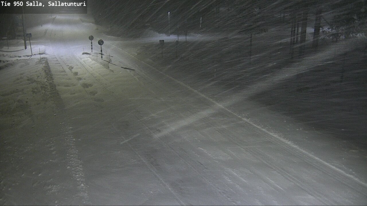 Weather Camera Image Road 950 Salla, Sallatunturi, Salla, Lappi