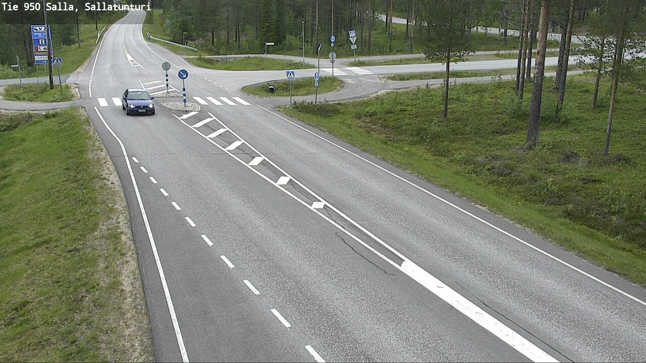 Weather Camera Image Väg 950 Salla, Sallatunturi, Salla, Lappi