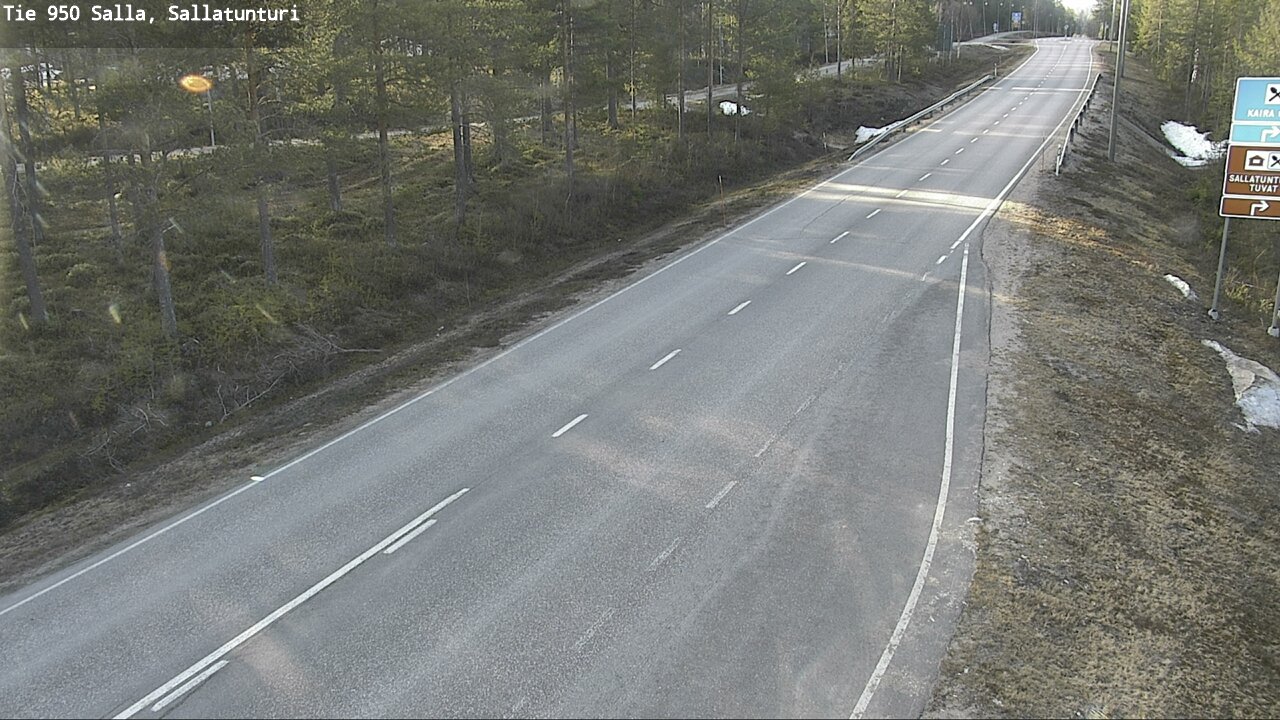 Weather Camera Image Road 950 Salla, Sallatunturi, Salla, Lappi