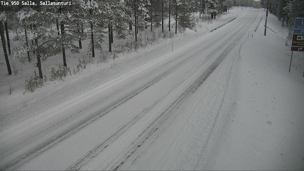 Weather Camera Image Road 950 Salla, Sallatunturi, Salla, Lappi