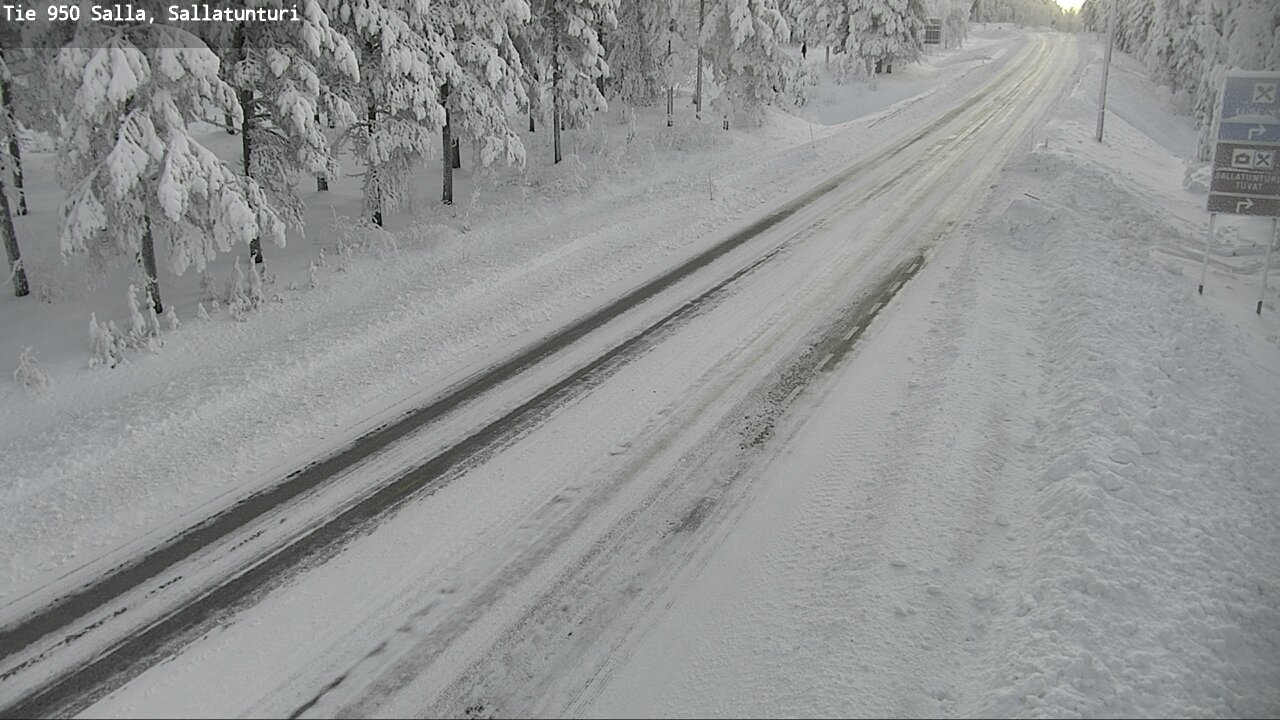 Kelikamerat Kuva Tie 950 Salla, Sallatunturi, Salla, Lappi