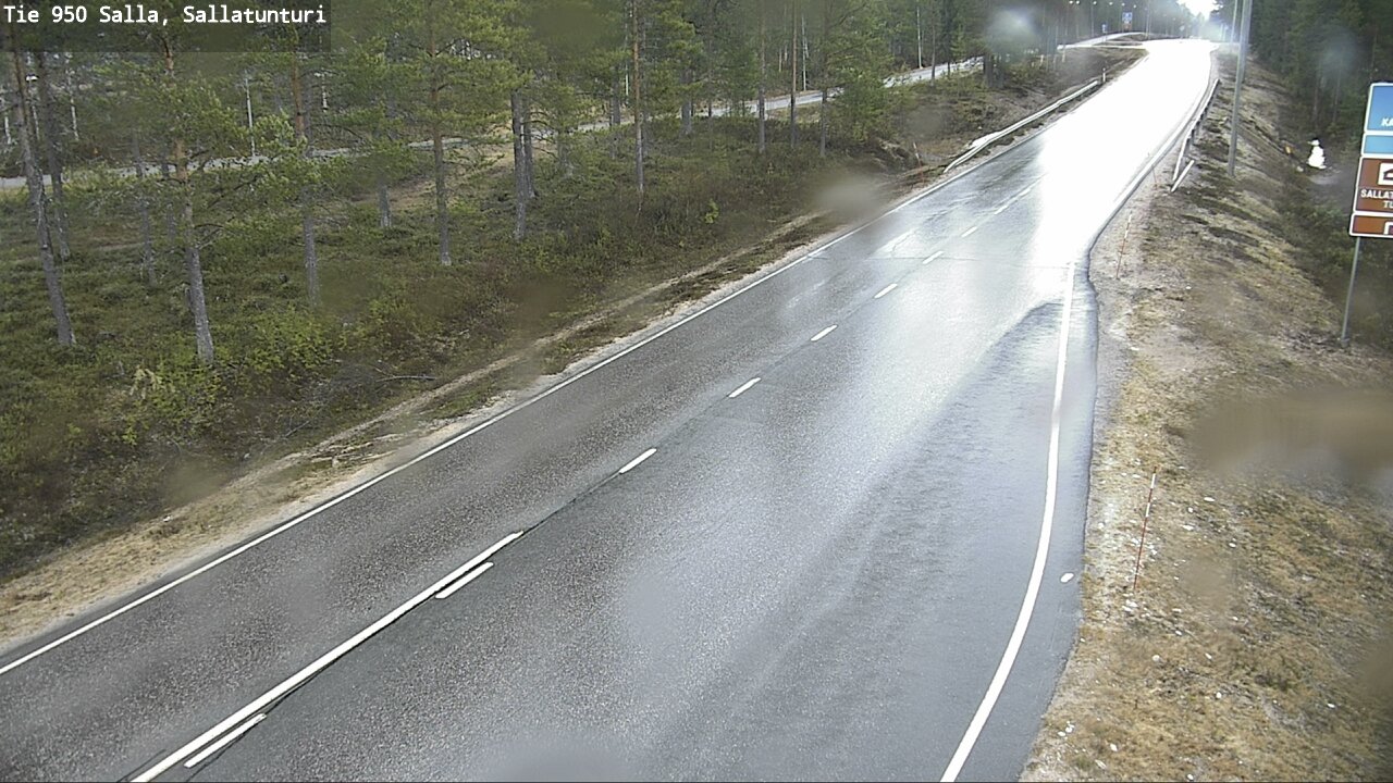 Weather Camera Image Väg 950 Salla, Sallatunturi, Salla, Lappi