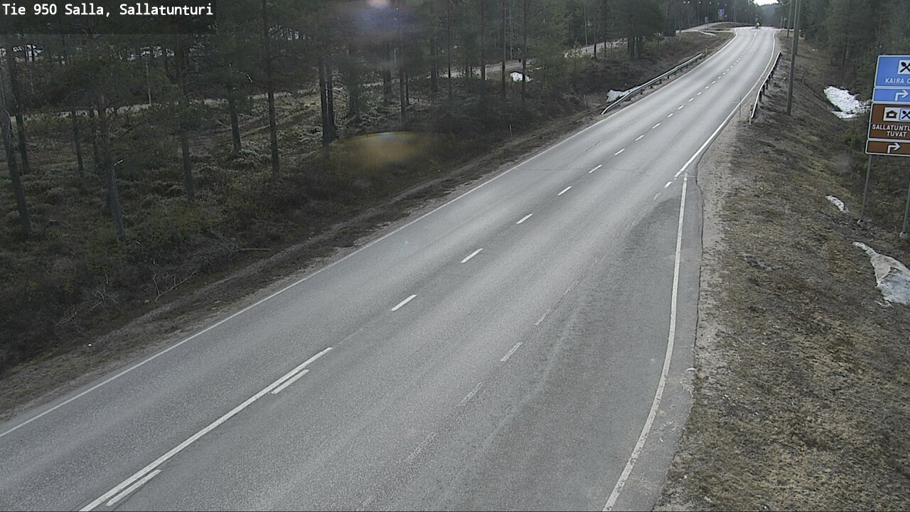 Weather Camera Image Road 950 Salla, Sallatunturi, Salla, Lappi