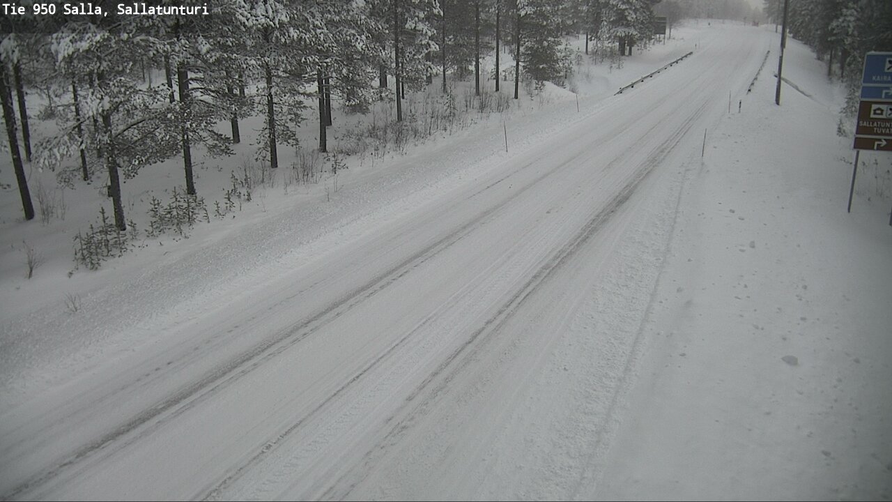 Weather Camera Image Road 950 Salla, Sallatunturi, Salla, Lappi