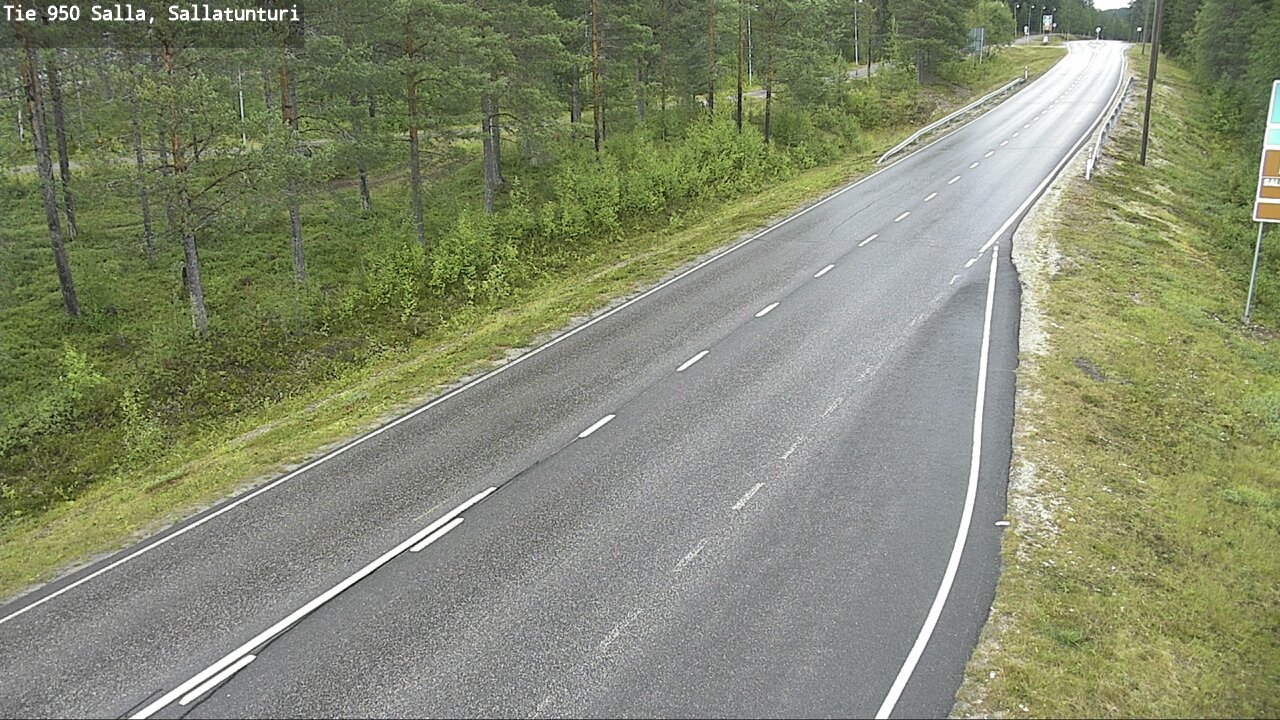 Weather Camera Image Road 950 Salla, Sallatunturi, Salla, Lappi
