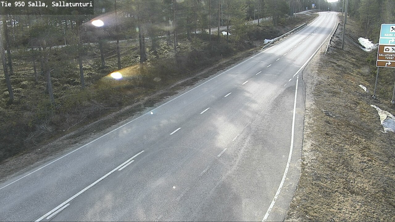 Weather Camera Image Road 950 Salla, Sallatunturi, Salla, Lappi