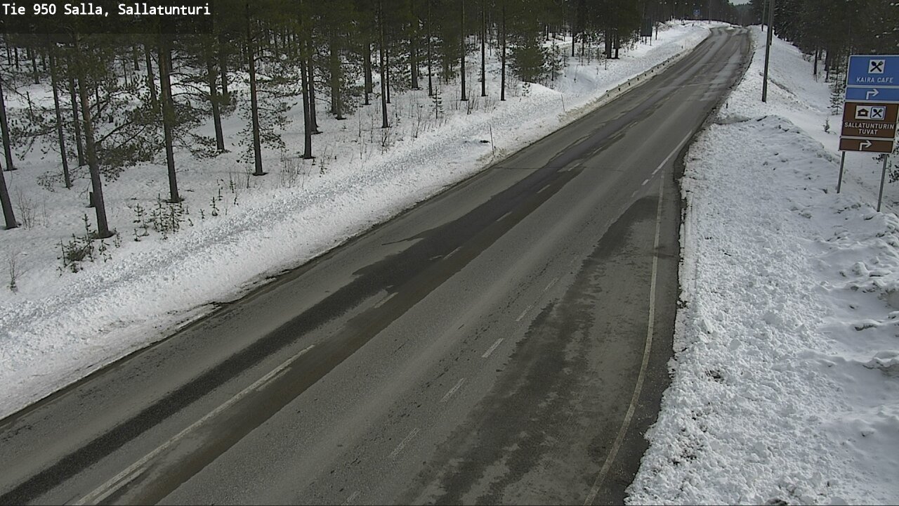 Weather Camera Image Väg 950 Salla, Sallatunturi, Salla, Lappi