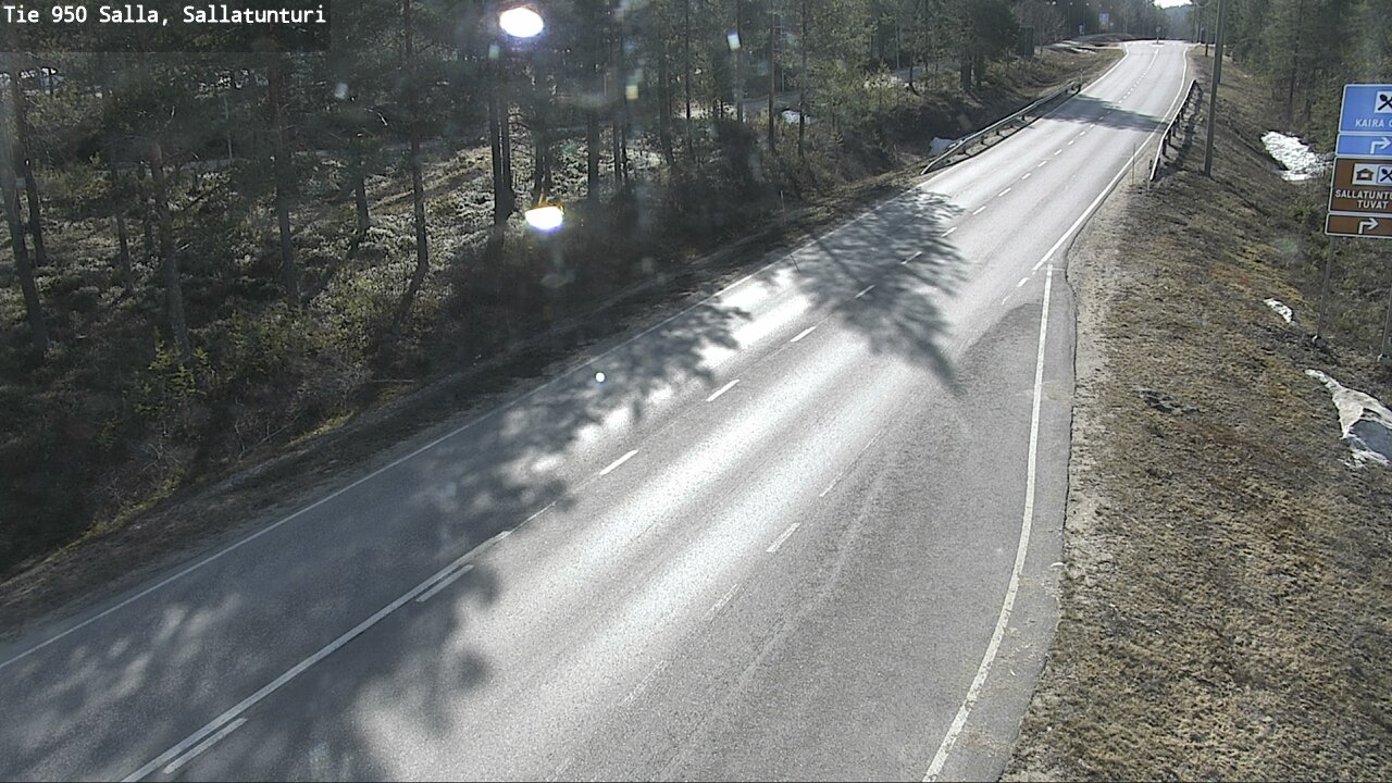 Weather Camera Image Road 950 Salla, Sallatunturi, Salla, Lappi