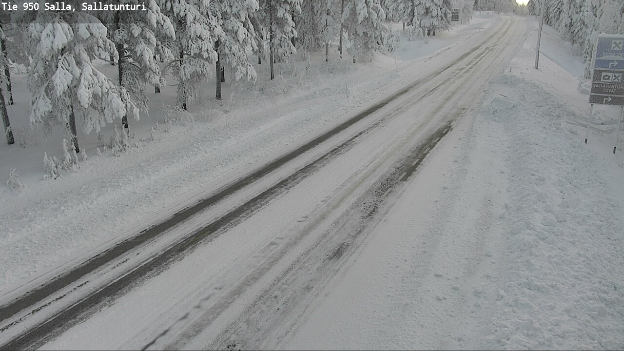 Kelikamerat Kuva Tie 950 Salla, Sallatunturi, Salla, Lappi