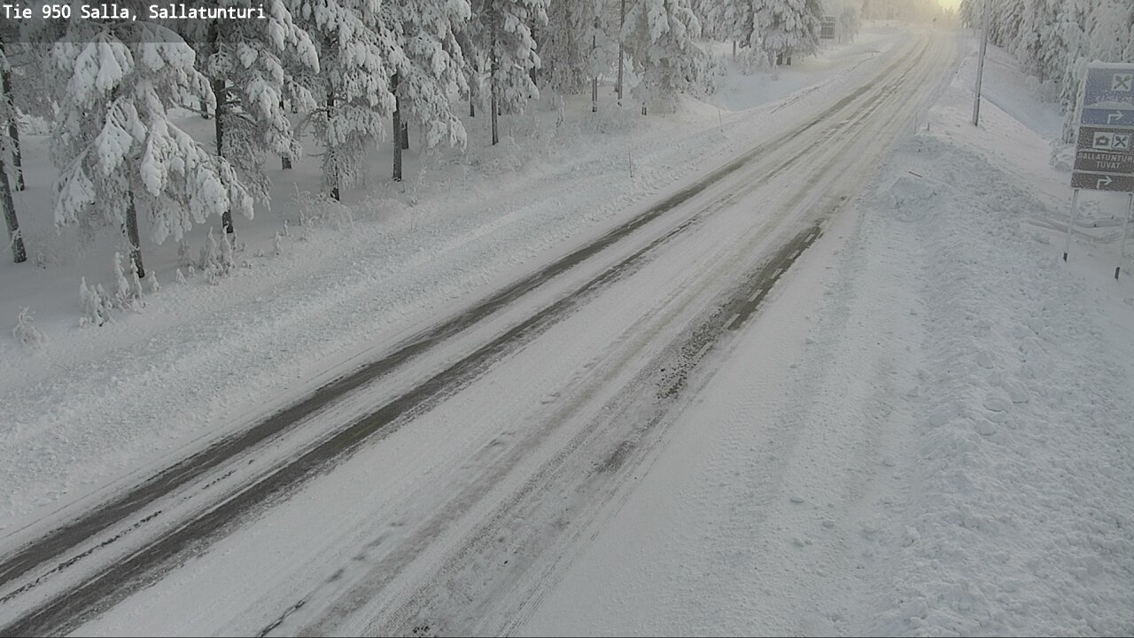 Kelikamerat Kuva Tie 950 Salla, Sallatunturi, Salla, Lappi