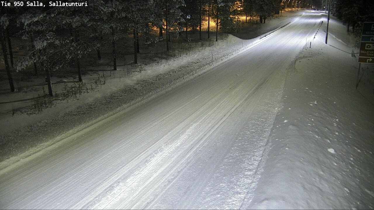 Weather Camera Image Road 950 Salla, Sallatunturi, Salla, Lappi