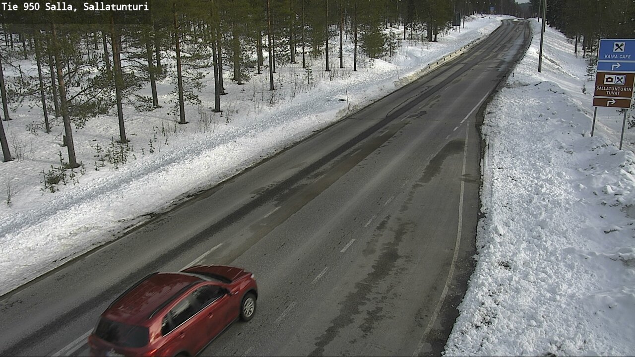Weather Camera Image Väg 950 Salla, Sallatunturi, Salla, Lappi