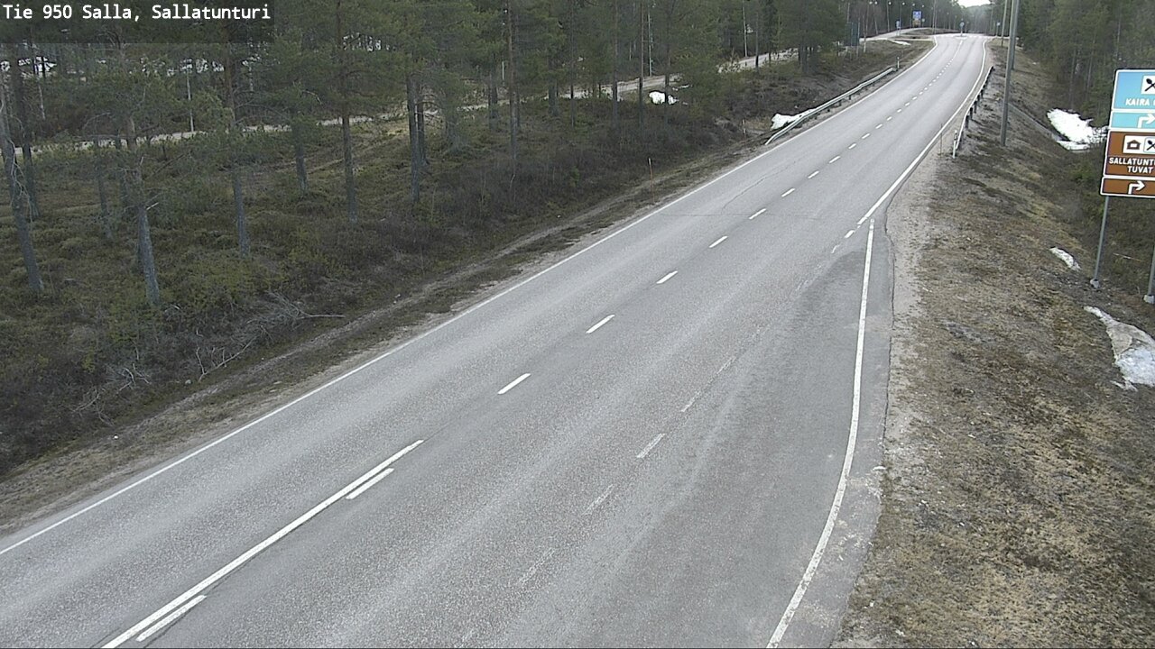 Weather Camera Image Road 950 Salla, Sallatunturi, Salla, Lappi